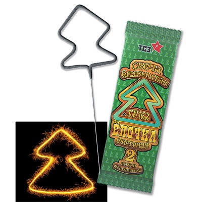 Елочка Бенгальские огни фигурные купить в Циолковском | ciolkovskij.salutsklad.ru