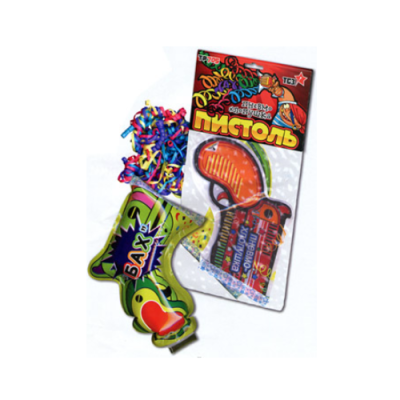 Пистоль Надувная хлопушка купить в Циолковском | ciolkovskij.salutsklad.ru