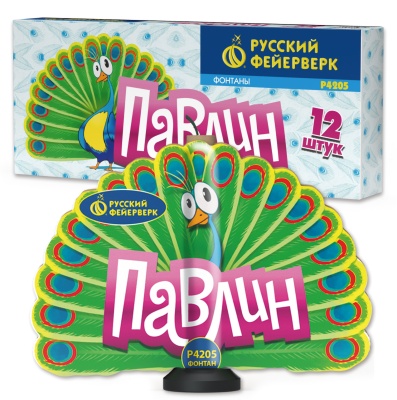 Павлин F Пиротехнический фонтан купить в Циолковском | ciolkovskij.salutsklad.ru